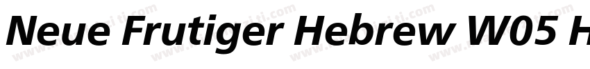 Neue Frutiger Hebrew W05 Heavy字体转换